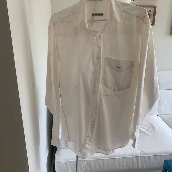 White Emporio Armani Dress Shirt - Picture 2 of 2